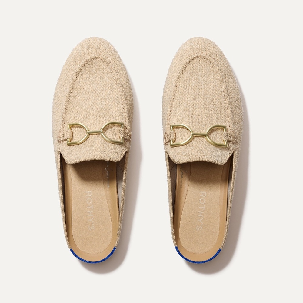 Rothy's The Double Bit Loafer Mule - Bunny Bouclé Size 9.5